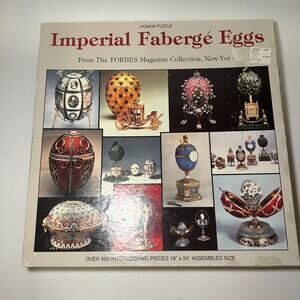 Imperial Faberge Eggs Jigsaw Puzzle Forbes Magazine 600+ pieces 18x24